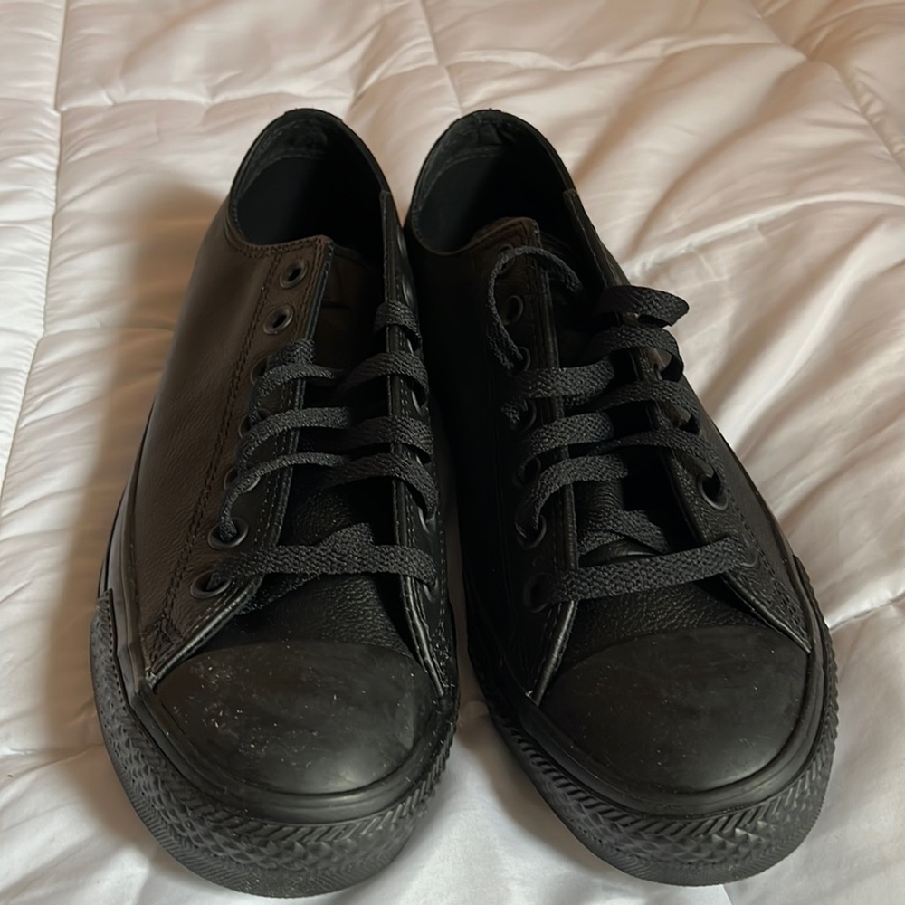 Converse black monochrome low rise